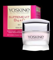 YOSKINE Supreme Vit B12 ir C drėkinamasis anti-raukšlių kremas 50+ dienai 50ml