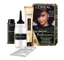LOREAL Preference plaukų dažai 3.12 - Intensyvi šalta tamsiai ruda 1 vnt.