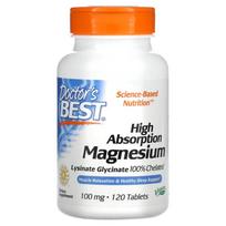 High Absorption Magnesium, 100mg - 240 tablets - Doctor's Best