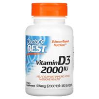 Vitamin D3, 2000 IU - 180 softgels - Doctor's Best