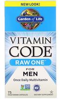 Vitamin Code RAW ONE for Men - 75 vcaps - Garden of Life