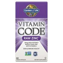 Vitamin Code Raw Zinc - 60 vegan caps - Garden of Life