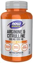 Arginine & Citrulline - 120 vcaps - NOW Foods