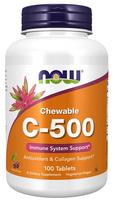 Vitamin C-500 Chewable, Cherry - 100 tabs - NOW Foods