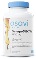 Omega-3 Extra Molecularly Distilled, 1300mg (Lemon) - 120 softgels - Osavi