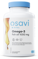 Omega-3 Fish Oil Molecularly Distilled, 1000mg - 120 softgels - Osavi
