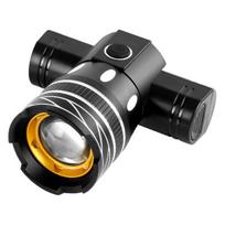 Bicycle Headlight Aluminum Alloy Waterproof Zoom USB Rechargeable Modes Adjustable MTB Road Mountain Bike Night Riding LED Front Lamp juoda