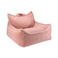 Rožinės spalvos iš boucle vaikiškas sėdmaišis Chair – Wigiwama