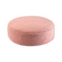 Rožinės spalvos iš boucle vaikiškas sėdmaišis Round – Wigiwama