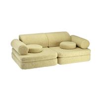 Žalios spalvos iš boucle vaikiška sofa 132 cm Settee – Wigiwama