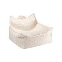 Kreminės spalvos iš boucle vaikiškas sėdmaišis Chair – Wigiwama