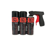 NHOU antikorozinė priemonė  - juoda / aerozolis - rinkinys 400ml x 3 + purkštuvo rankena