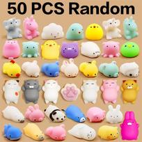 50–5 vnt. Mochi Squishies Kawaii Anima Squishy žaislai vaikams Antistresiniai kamuoliukai suspaudžiami vakarėliui, kurie mėgsta stresą mažinančius žaislus gimtadienio proga