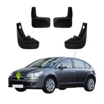 4 vnt. purvasargiai Automobilio purvasaugiai Suderinami su Citroen C4 Hečbekas 2004- 2010 XT-07 juoda