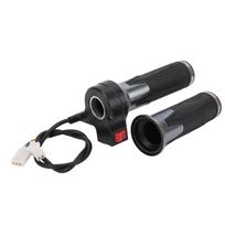 1Pair Throttle Handle Grips Handlebar for Electric Bicycles with Forward and Reverse Gear gray