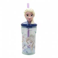DISNEY FROZEN Plastikinė gertuvė su 3D figūrėle, 360 ml