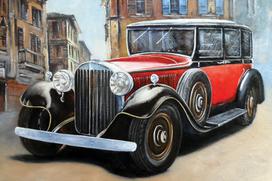 Tapyba pagal skaičius - Piešimo rinkinys 20x30 cm. "Duesenberg"