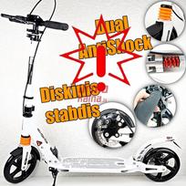 Paspirtukas suaugusiems Urban 8XLD-3, Baltos spalvos (Prekė su defektu 9901633)
