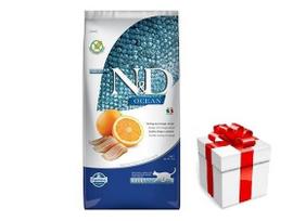 Farmina N&D Ocean feline HERRING & ORANGE ADULT 5kg + STAIGMENA KATEI