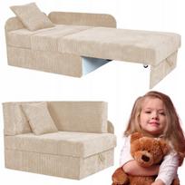 Vaikiška sofa-lova BONI, BEIGE Family Meble