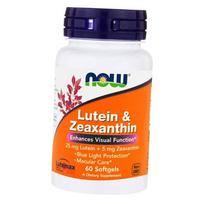 Liuteinas ir Zeaksantinas, Lutein & Zeaxanthin, Now Foods 60 minkštųjų kapsulių (72128014) 60softgels