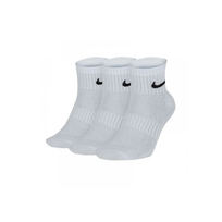Nike Baltos Trumpos Kojinės (3 Poros)
