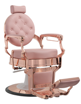W Beauty barberio kėdė baltos spalvos su aukso spalvos rėmu Buzz Rose Rose