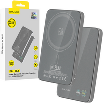 Blavec Power Bank 5000mAh BJ-04 Ultra Slim 7,8mm – Type C – 22,5W magnetic Magsafe 3 in 1 (PBBJ04-MC5G) pilkos spalvos