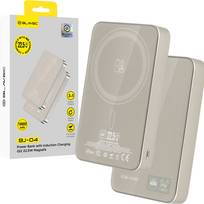 Blavec Power Bank 10000mAh BJ-04 Slim 13,5mm – Type C – 22,5W magnetic Magsafe 3 in 1 (PBBJ04-MC10GD) aukso spalvos