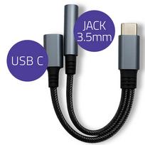 Qoltec Adapter 2W1 USB-C to USB-C Jack 3.5mm PD 15W