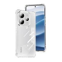 Smūgiams atsparus dėklas skirtas Xiaomi Redmi Note 14 5G (Global), skaidrus