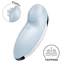 Satisfyer Tap & Climax 2 - klitorinis stimuliatorius ir vibratorius - mėlynas