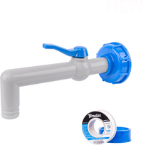 Bradas PP čiaupas 90° IBCS60x6 19 mm žarnai IBCS60-GTM903419