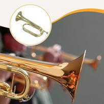 Trimitas Bugle Kavalerijos Lengvas, Retro, Pučiamasis, Muzikos instrumentas, Pučiamasis instrumentas skirtas