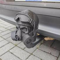 Priekabos kablys rutulio dangtelis Vilkimo rutulio dangtelis Vilkimo kablys Tinka 50 mm rutuliui GAS MASK MAN Automobiliui One Size
