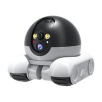 Belaidė naminių gyvūnų kamera su naktiniu matymu, išmaniuoju AI aptikimu, 360 laipsnių aprėptimi, Wi-Fi, dviejų objektyvų išmania robotizuota kamera su ratukais UK