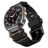 Guminis sportinis dirželis Samsung Galaxy Watch 7 Ultra 47mm silikoninis apyrankės dirželis Galaxy Watch Ultra 47mm keičiami priedai Galaxy Watch 7 Ultra  & A juoda
