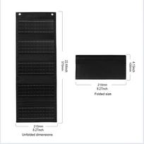 Nešiojama sulankstoma saulės baterija stovyklavimui, saulės įkroviklis, suderinamas su iPhone 16/XS/XS Max/XR/X/8/7, iPad, Samsung Galaxy LG ir kt.