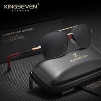 Akiniai nuo saulės KINGSEVEN Poliarizuoti UV400 Aliumininiai 724 M juoda