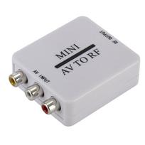 RCA/Kompozitinis A/V į RF/Koaksialinį/Koaksialinį keitiklis RF moduliatorius AV į koaksialinį adapteris