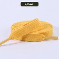 Klasikiniai medvilniniai batraiščiai Plokščiapadžiai Kedai Batraiščiai Teniso Batraištis 1CM Pločio 80/100/120/140/160CM Batraiščiai Avalynės Aksesuarams 80cm geltona