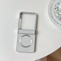 Magnetinis odinis dėklas su metaliniu padengimu belaidžiam įkrovimui, skirtas Motorola Razr 50 40 Ultra Moto Razr 50, su dangteliu vyriui apsaugoti Motorola Razr 40