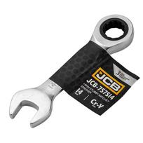 Plokščias-žiedinis raktas su terkšle trumpas 14mm