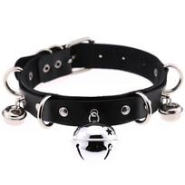 Madingas Punk Odinis Choker Kaklo Papuošalas Daugiasluoksnis Varpelių Metalinis Choker Apykaklės Kaklo Papuošalas Rankų Darbo Boho Gotikinis Kostiumo Papuošalas blue