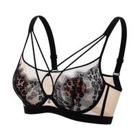 Underwear Ultra-thin Gathering Bra Women's Soft Steel Ring Anti Sagging Bra Adjustable Breast Collection and Accessory Bra 36/80B juoda
