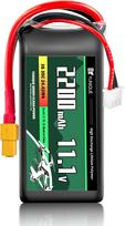 Lipo baterija 3S 11.1V 2200mAh 35C su XT60 jungtimi – Didelė galia RC modeliams – Minkštas korpusas, silikoninė viela juoda
