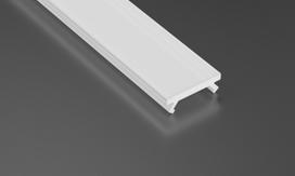 LED profilio dangtelis SLIM PMMA baltas, 3m