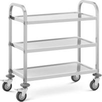 Royal Catering Maitinimo vežimėlis serviravimui 3 lentynos 69 x 34 cm iki 81 kg