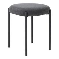 Tamsiai pilkos spalvos iš metalo taburetė Pelican – Unique Furniture