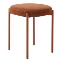 Terakotos spalvos iš metalo taburetė Pelican – Unique Furniture